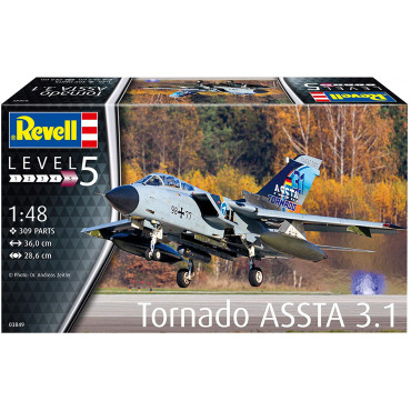 KIT PARA MONTAR REVELL AVIÃO TORNADO ASSTA 3.1 1/48 309 PEÇAS REV 03849